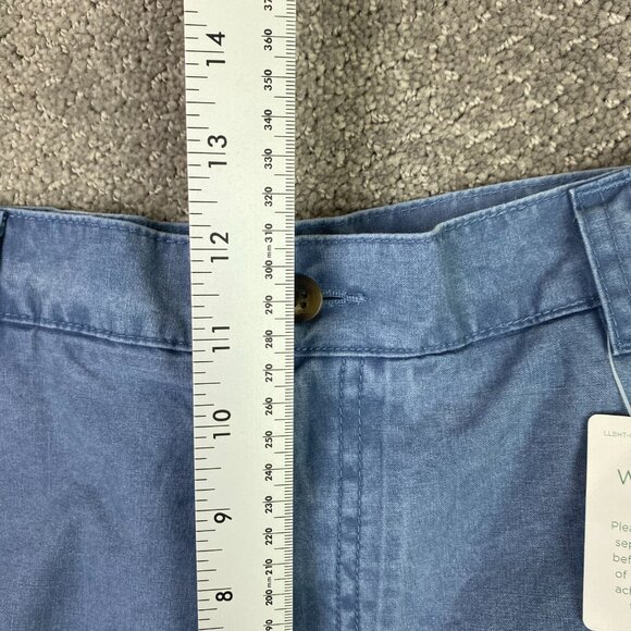 LL Bean Tropic Weight Cargo Shorts Men's 36 Blue 10" Comfort Waist Utility - Picture 10 of 13